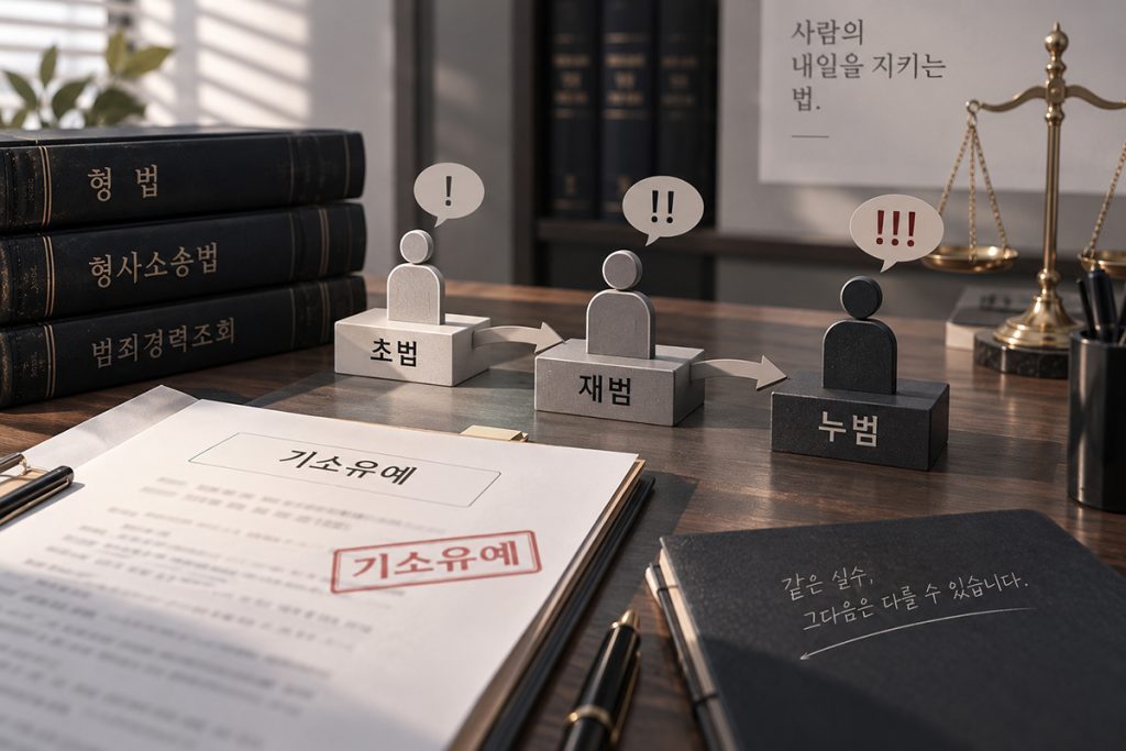 기소유예 전과